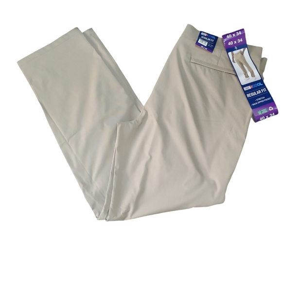 Men’s 32 Degrees Cool Regular Fit Stretch Performan Pant Tan Size 40x34 NWT - Picture 3 of 12